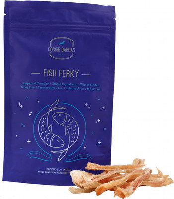 

Doggie Dabbas Doggie Dabbas Fish Ferky Natural Fat Free High Protein Dogs Treat Chicken Dog Treat(50 g)