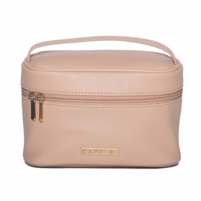 

Caprese Kitty Cosmetic Pouch Large Beige Cosmetic Bag(Beige)