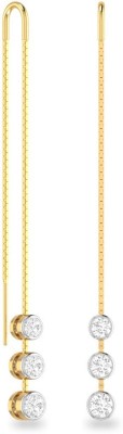 PC Jeweller The Dimaia Yellow Gold 18kt Diamond Stud Earring