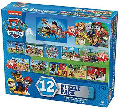 

Nickelodeon Paw Patrol Kids 12 Puzzle Pack (24 Pieces)(48 Pieces)