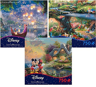 

Ceaco Thomas Kinkade Movie Collection 750 Piece Jigsaw Puzzle Gift Set (3 Puzzles) 2903-13-14-15(50 Pieces)
