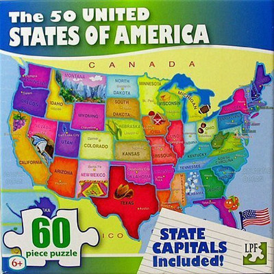 

Lpf United States of America (USA) Map - 60 Piece Jigsaw Puzzle(60 Pieces)