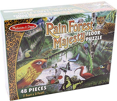 

Melissa & Doug Rainforest Majesty Jigsaw Floor Puzzle (48 pcs, 2 x 3 feet)(48 Pieces)