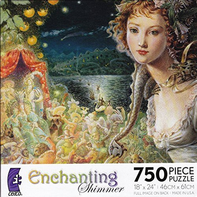 

Ceaco Enchanting Shimmer Wildwood Dancing 750 Pieces Jigsaw Puzzle MADE IN USA PUZZLE(50 Pieces)