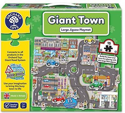 

Orchard Toys Giant Town Jigsaw Floor Puzzle (15 Piece)(15 Pieces)
