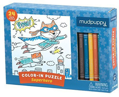 

Mudpuppy Superhero Color-in Puzzle (24 Piece)(24 Pieces)