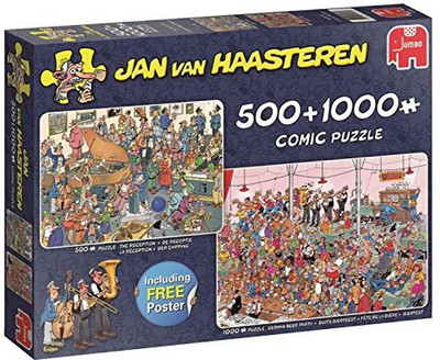 

Jumbo Jan van Haasteren 19058 Let's Party! 500 Piece and 1000 Piece Jigsaw Puzzles(1000 Pieces)
