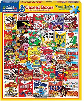 

White Mountain Puzzles White Mountain General Mills Favorite Cereal Boxes 1000 Piece Jigsaw Puzzle(1000 Pieces)