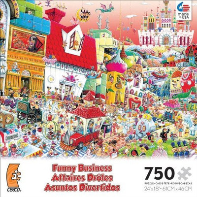 

Ceaco FUNNY BUSINESS "Toy Town" 750 Pieces Jigsaw Puzzle MADE IN USA PUZZLE(50 Pieces)