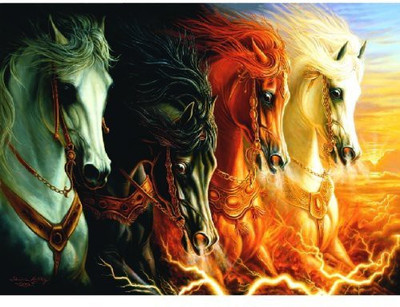 

SunsOut Four Horses of the Apocalypse 1500 pc Jigsaw Puzzle(1500 Pieces)