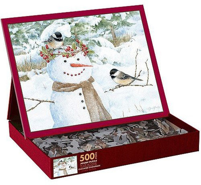 Lang Chickadee Snowman Puzzle, 500 Pieces(500 Pieces)