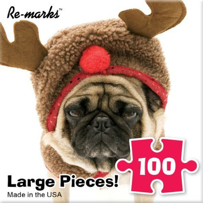 

Re-Marks Jigsaw Puzzle 100 Pieces 10 inches x 10 inches Holiday Dog Rudy(100 Pieces)