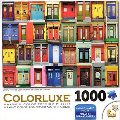 

George Colorluxe 1000 Piece Puzzle - Colorful Montreal Doors(1000 Pieces)