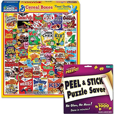 

CloseoutZone (Set) General Mills Cereal Boxes 1000 Piece Jigsaw Puzzle & Hanger Preserver(1000 Pieces)