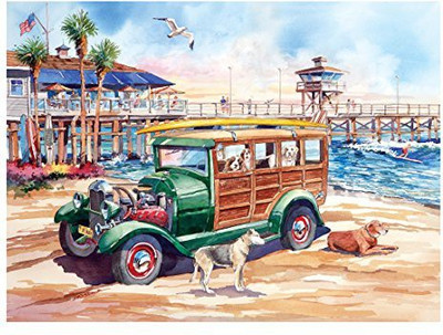 

Lafayette Puzzle Factory California Dreams-Dog Days Of Summer 1000 Piece Puzzle(1000 Pieces)