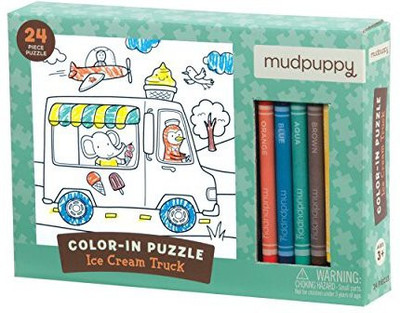 

Mudpuppy Ice Cream Truck Color-in Puzzle (24 Piece)(24 Pieces)
