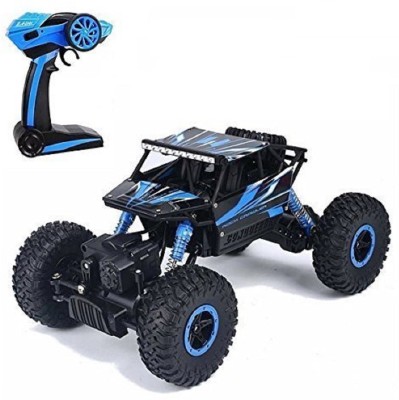 

Tiny's World Rock Crawler Rechargeable RC 4WD Rally Car 1:18 Scale 2.4GHz(Blue)