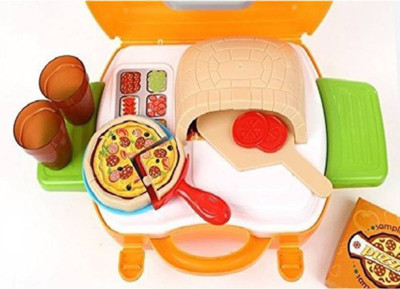 

CLOUDSHOP Kids Bring Along Pizza Oven Suitcase Set - 22 Pieces