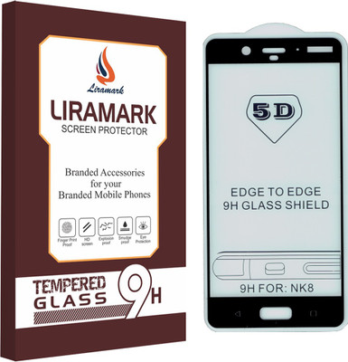 LIRAMARK Edge To Edge Tempered Glass for Nokia 8(Pack of 1)