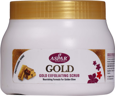 

Aspar Gold Exfoliating Scrub For All Skin Type Of Men And Women (450 Gm) Scrub(450 g)