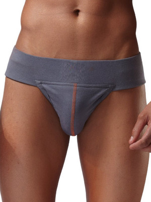 

QUINERGYS ™ Graphite Grey - Gym Cotton Supporter Back Covered Brief Sport Underwear Abdomen Support (, Graphite Grey