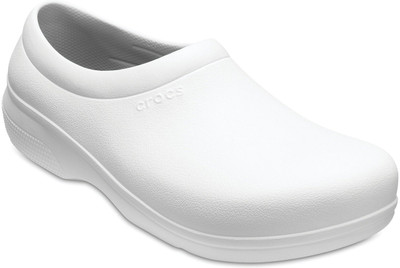 

Crocs Crocs On The Clock Work SlipOn Casuals For Men(White