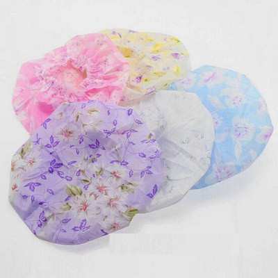 SSD Pack of 5 Good Quality Reusable Elastic Shower Cap for Home Use, Salons, Spas & Beauty Parlors – Free-Size Cap for Adults & Children Flipkart
