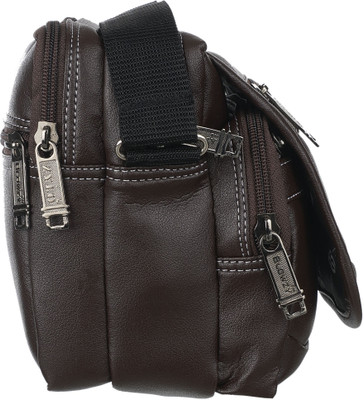 

Blowzy Collection Durable Stitchwell Cross Body Sling Bag Multipurpose -9 Inch Waterproof Messenger Bag(Brown, 9 inch)