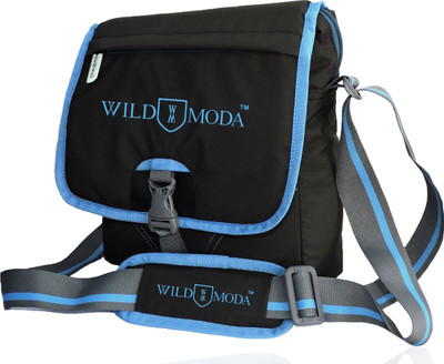 

Wildmoda Boys & Girls Sports Black, Blue Polyester Messenger Bag