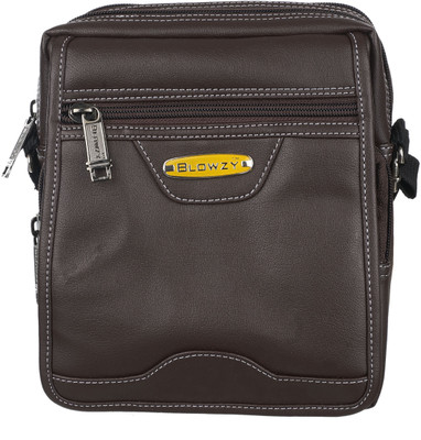 

Blowzy Collection Durable Stitchwell Cross Body Sling Bag Multipurpose -10 Inch Waterproof Messenger Bag(Brown, 10 inch)