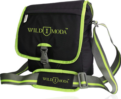 

Wildmoda Boys & Girls Casual Black Polyester Messenger Bag