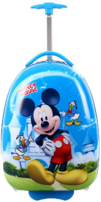 

GOCART High Quality Micky Pattern Children's Trolley Bag, 2 Wheels With Telescopic Handle , Non-breakable Travel Trolley Bag Cabin Luggage Cabin Luggage -  inch(Multicolor