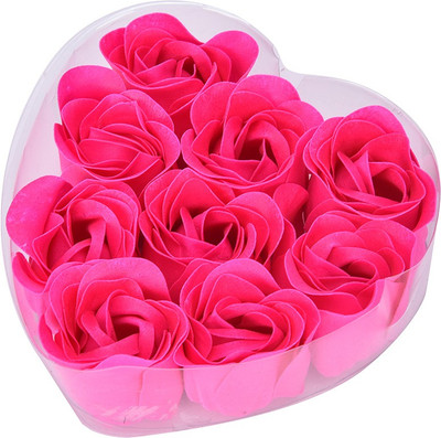 

MK Bath Body Flower Soap Rose Soap Wedding Favor Shower Home Party Christmas Birthday Valentine's Day Gifts Scented 9 Pcs Multicolour(20 g, Pack of 9)