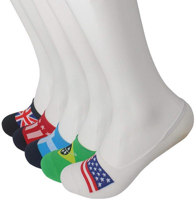 PinKit Men Graphic Print Low Cut(Pack of 4)