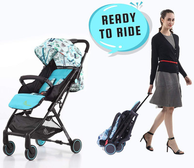 

R for Rabbit Pocket Stroller Lite - The Most Portable Baby Stroller and Pram with No Installation Stroller(Multi, Blue)