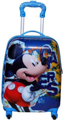 

GOCART Square Shape  Inch (45 cm ) Hard Side Water Proof Polycarbonate 360 A^ Rotating Exclusive Printed Pattern Fashionable Smart School Bag For Kids Comfortable And Ergonomic Handle Carry Luggage Bag For Children 4 Single Spinner Wheel trolley Bag For B