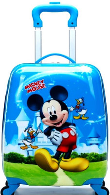 GOCART 60Â Rotating Wheels,Mickey Cartoon Printed Pattern Non Breakable Extra Light Weight Cabin Luggage 18 inch GOCART Suitcases