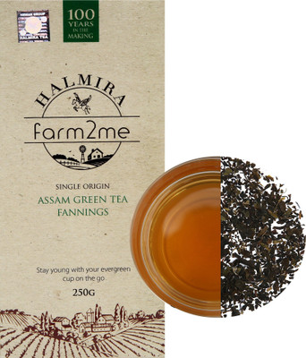 

Halmira Tea Farm2me Single Origin Assam Green Tea Fannings Green Tea(250 g, Box)
