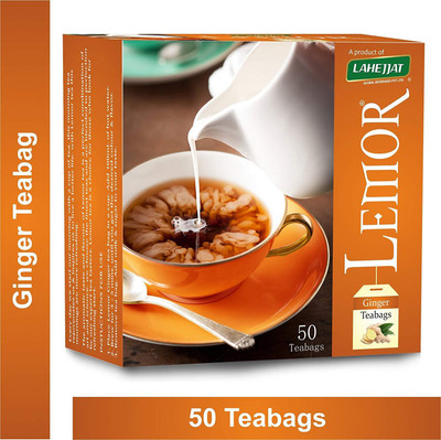 

Lemor Pack of 50 Teabags Ginger Instant Tea Bags Box(50 g)