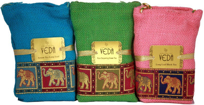 

Veda Himalya Leaf Shimmer Combo Of 3 (Green Tea+Assam tea+Black Tea)(Each 100 gm) Unflavoured Green Tea Pouch(300 g)