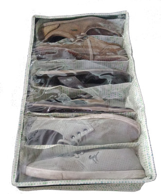 

SuiDhaga Shoe Pouch(Green, White)