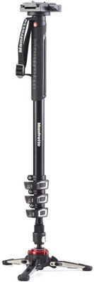 

Manfrotto MVMXPROA4577 XPRO Video Monopod | Genuine Product By MADE IN ITALY | Monopod(Black, Supports Up to 8000)