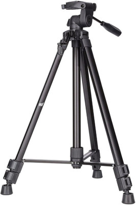 

Smiledrive Star Professional Aluminum Tripod Portable DSLR Camera Stand, Max Length 150cm, 3kg load capacity Tripod(Black, Supports Up to 3000 g)