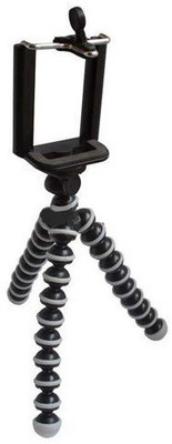 

PSYCHE Fully Flexible Foldable Octopus Mini Tripod Gorilla Tripod(black-white, Supports Up to 700)