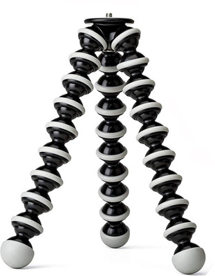 

Loopan Gorilla Tripod Fully Flexible Foldable Octopus Mini Tripod Stand with Universal Smartphone Clip Holder for iPhone Android Phone DSLR Camera Black and White Tripod(Black, White, Supports Up to 2000 g)