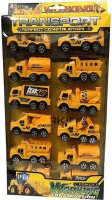 

lifestylesection transport working construction 12 Different kind of Trucks for kids(Yellow)