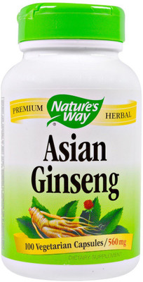 

Nature's Way Asian Ginseng, 560 mg, 100 Veggie Caps(100 No)