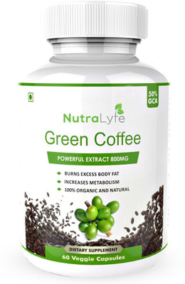 

Nutralyfe Green Coffee Bean Extract with 50% CGA - 60 Capsules (Pack of 1)(60 g)