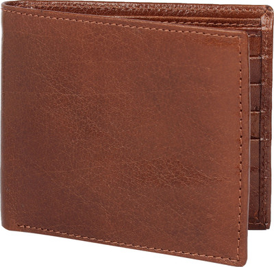 

Blackberrys Men Casual Brown Genuine Leather Wallet(8 Card Slots)
