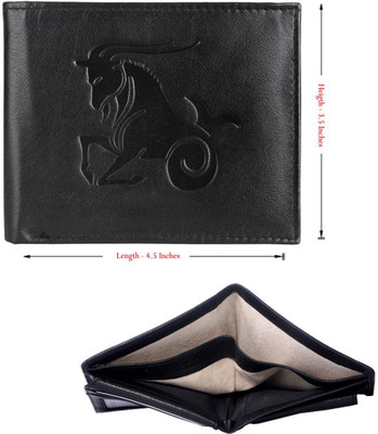 

WalletLee Men Brown Genuine Leather Wallet(1 Card Slot), Black